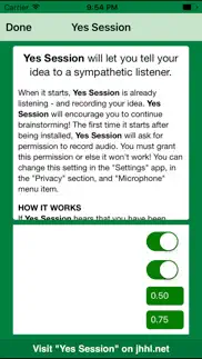 yes session iphone screenshot 2