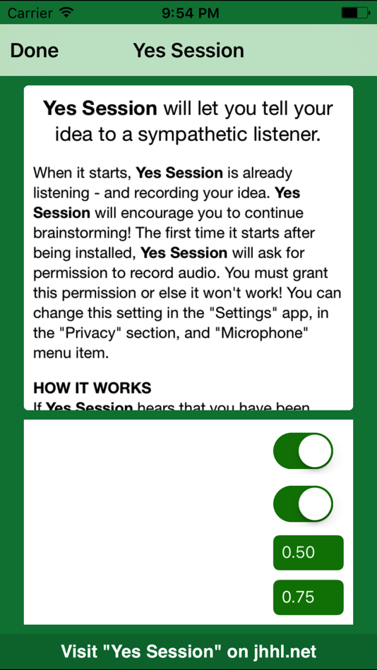#2. Yes Session (iOS) 由: Henry Lowengard