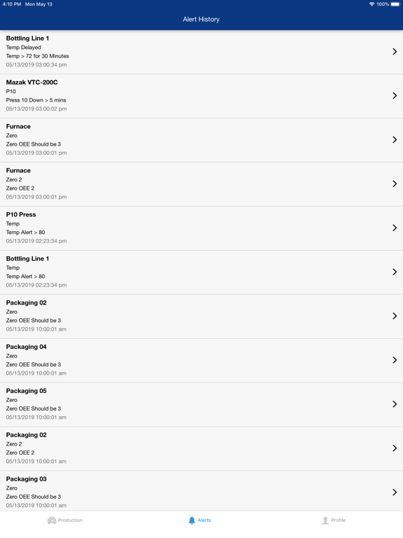 Nulogy Smart Factory iPad screenshot 4 - Productivity app