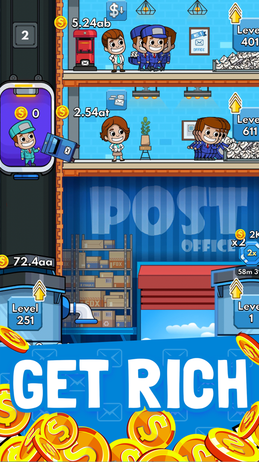#5. Idle Mail Tycoon (iOS) 来自: Kolibri Games GmbH