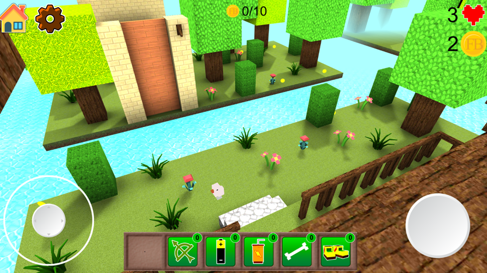 #2. Find The Button Craft Game (iOS) โดย: Vladimir Dolgov