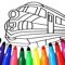 Trains coloring pages for everyone