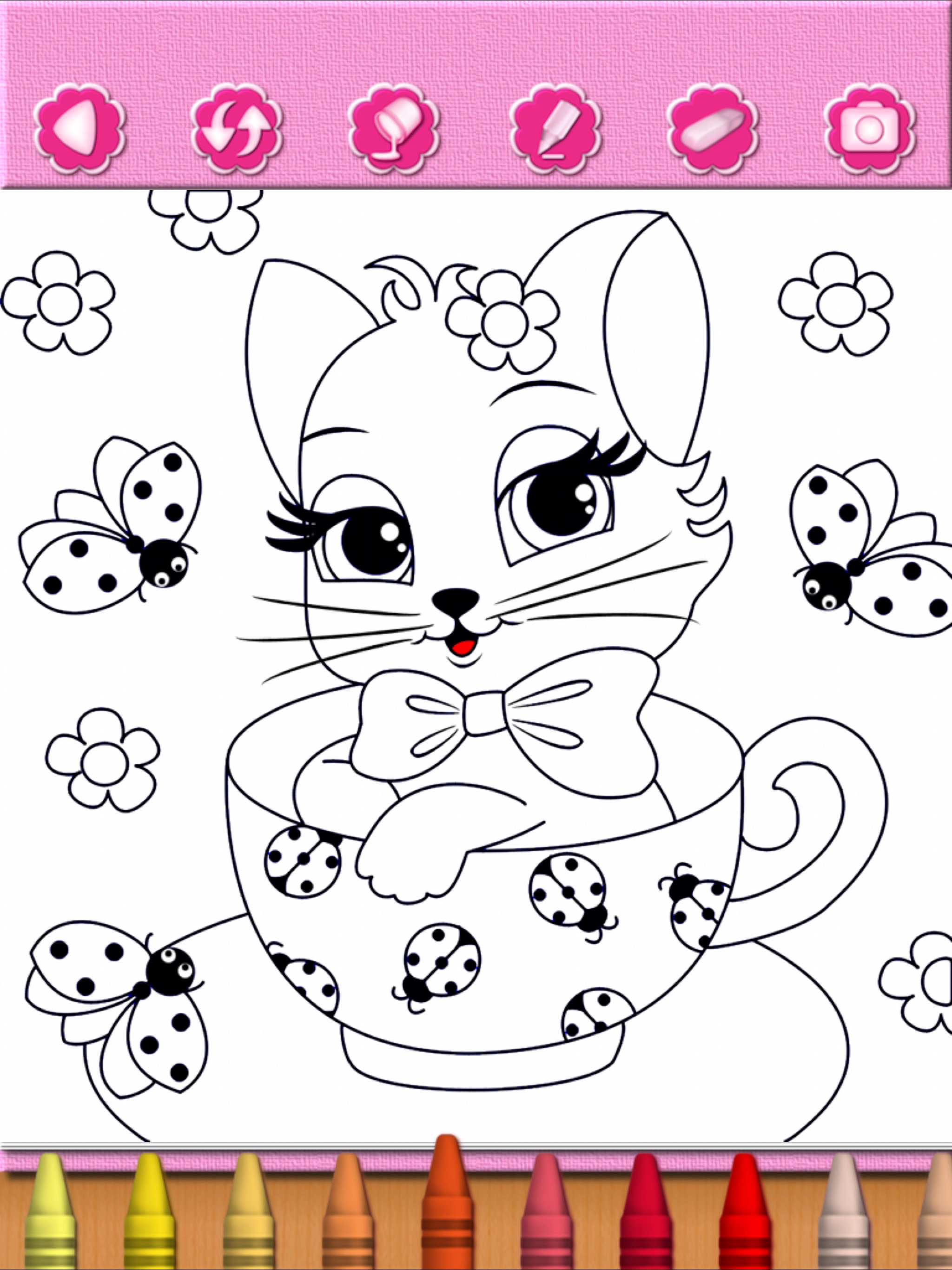 Cat Kitty Kitten Coloring Book