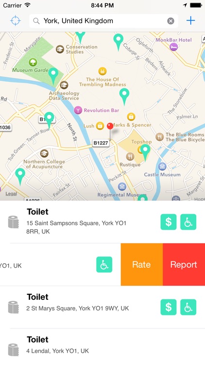 Flush Toilet Finder & Map