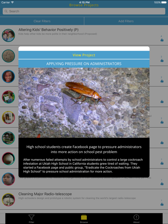 BTWDatabase-Student Projects app screenshot 3