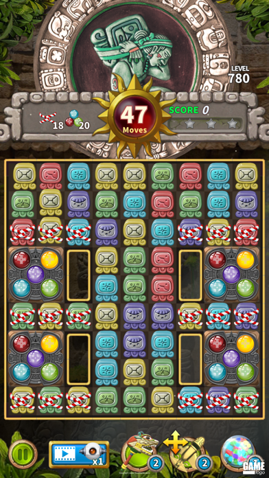 Glyph of Maya Match 3 Puzzle Screenshot