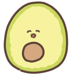 cute avocado sticker