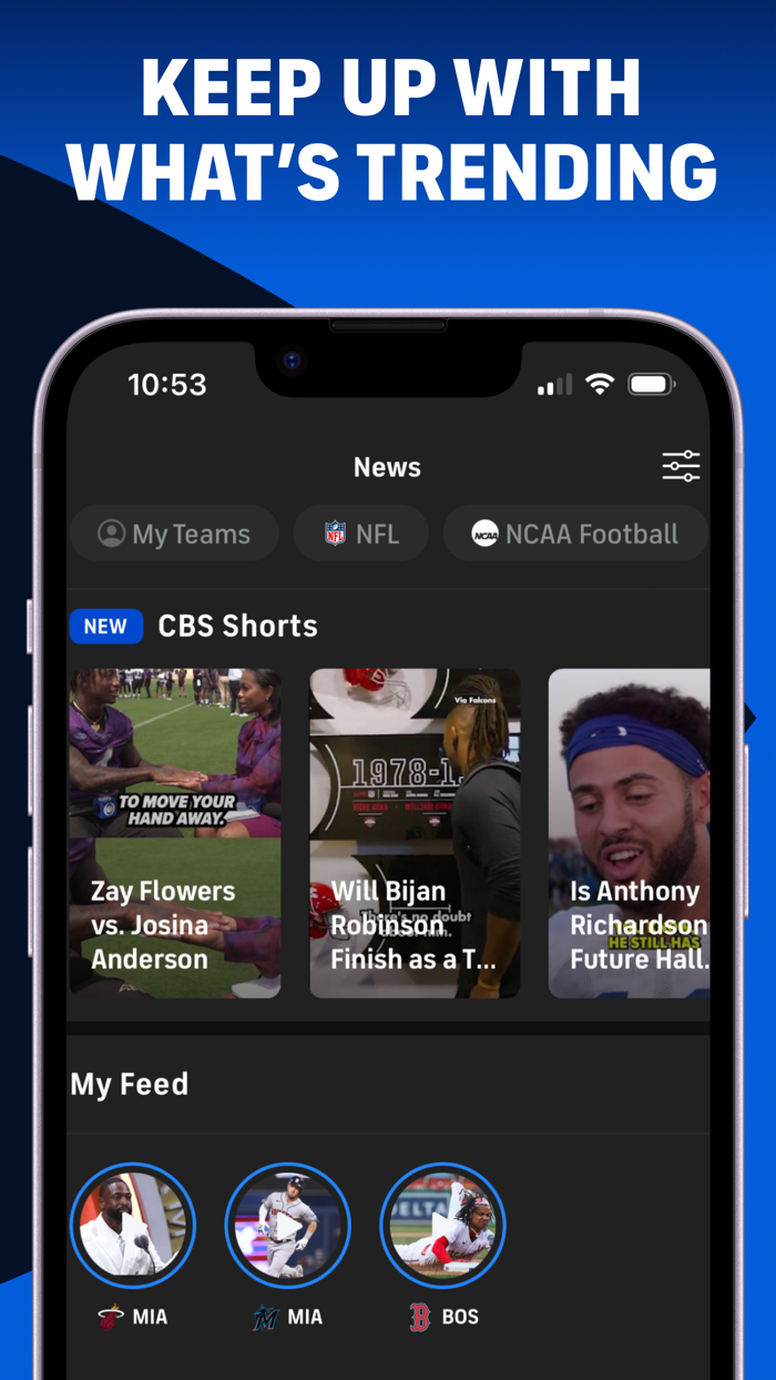 CBS Sports App Scores and News