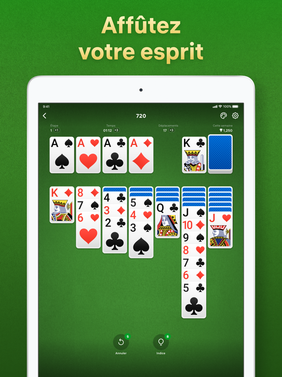 Screenshot #4 pour Solitaire - Classique Cartes