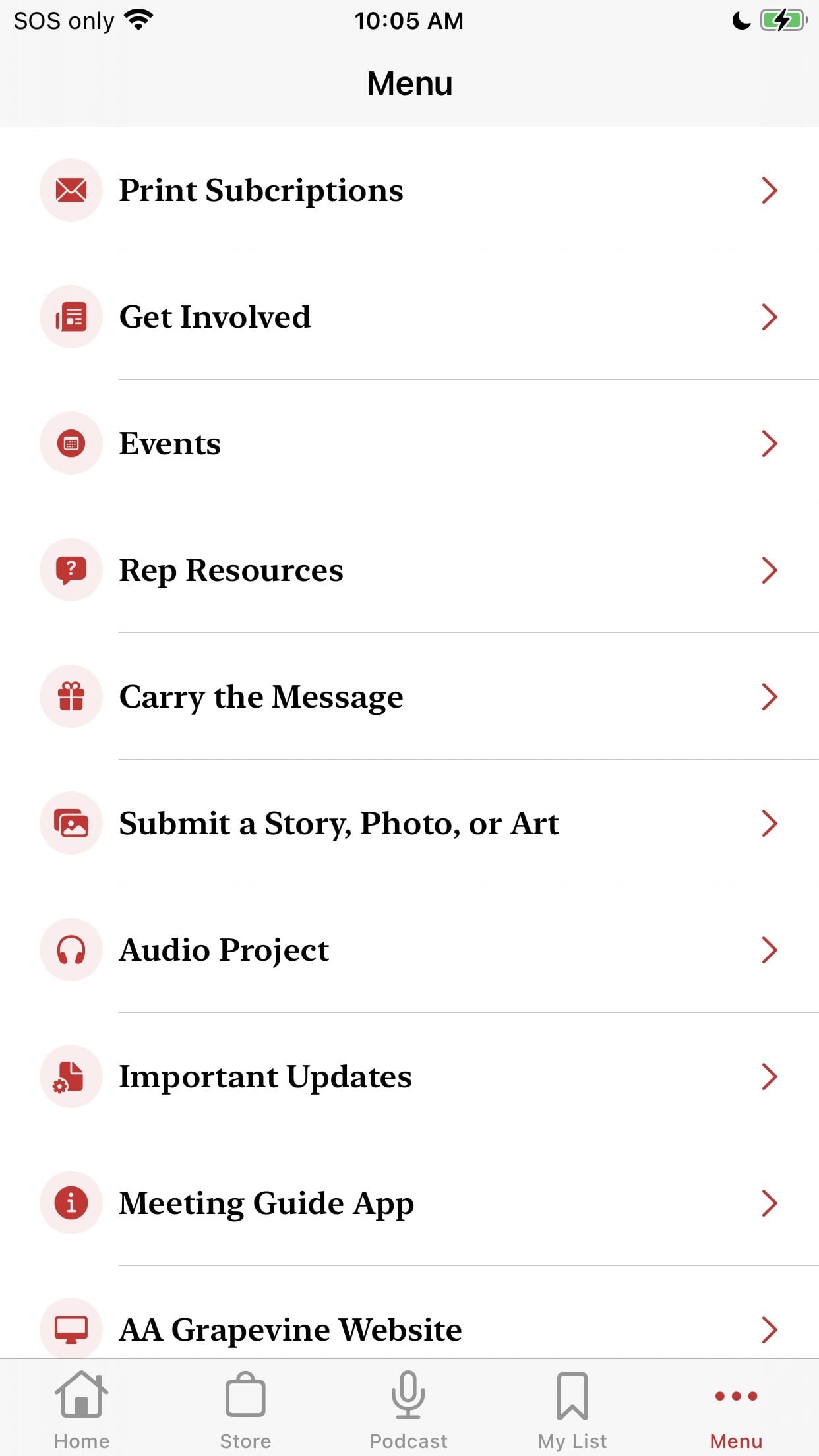 AA Grapevine screenshot 4