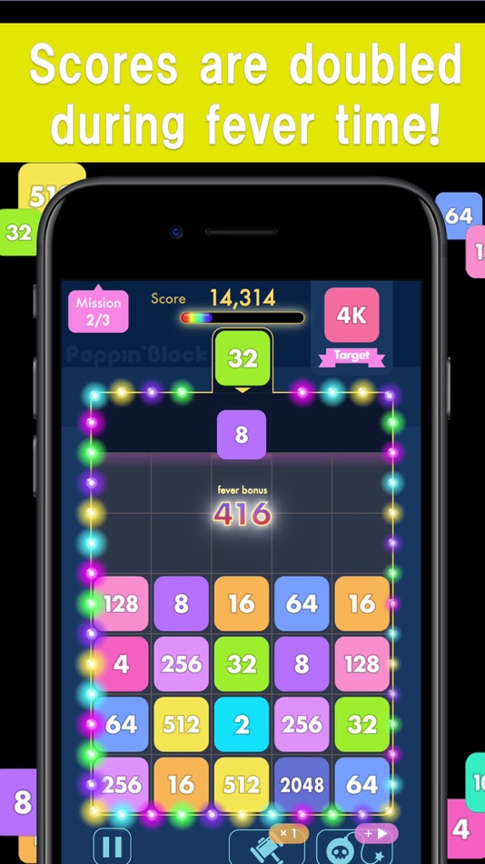 #2. Number drops with 2048 (iOS) 由: FURYU Corporation