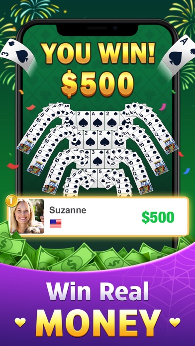 Spider Solitaire - Win Cash Screenshot