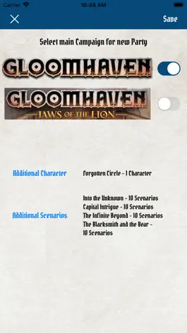 Game screenshot Gloomhaven Campaign Tracker hack