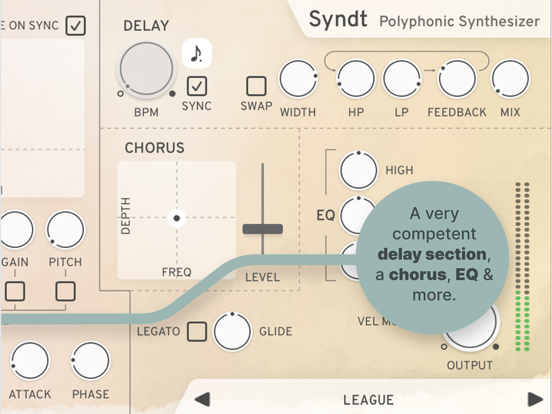 Syndt - Polyphonic Synthesizer iPad app afbeelding 4