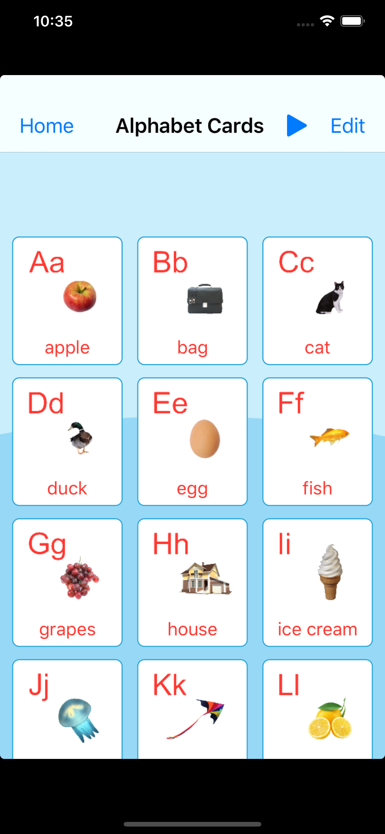 English Alphabet Cards screenshot 2