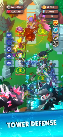 Game screenshot Idle Monster TD Evolved apk