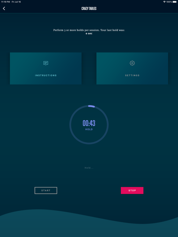 NTX Apnea iPad screenshot 6 - Health & Fitness app