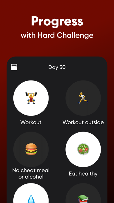 Hard challenge: Daily Habits Screenshot