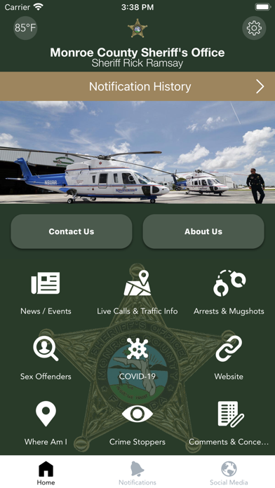Monroe County Sheriffs Office Screenshot