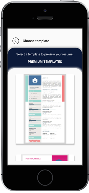 Captură de ecran Premium CV Builder