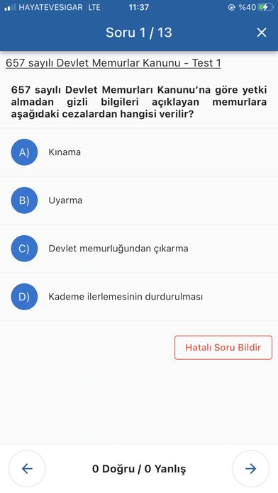 657 Soru Bankası Screenshot