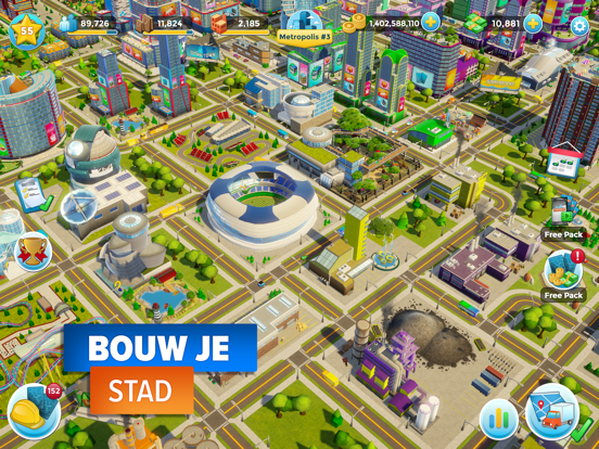 Citytopia® Build Your Own City iPad app afbeelding 1