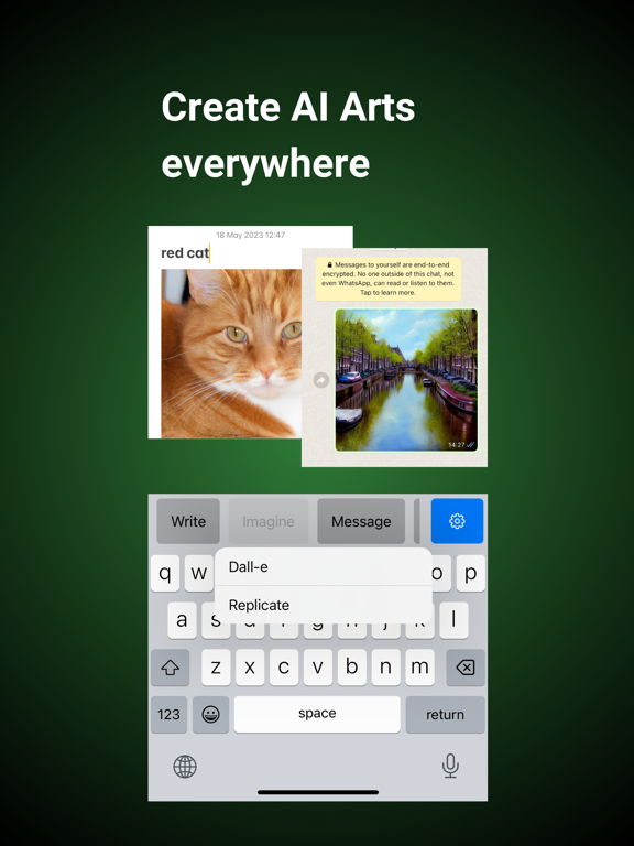 Screenshot #6 pour AI chat & AI art: X Keyboard