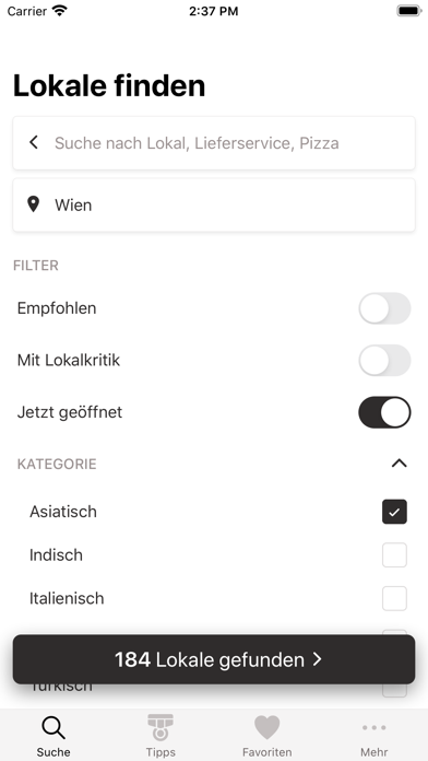 Wien, wie es isst– Lokalführer Screenshot