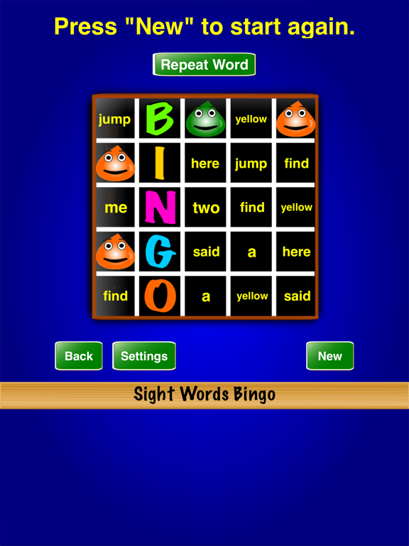 Screenshot #4 pour Sight Words Bingo