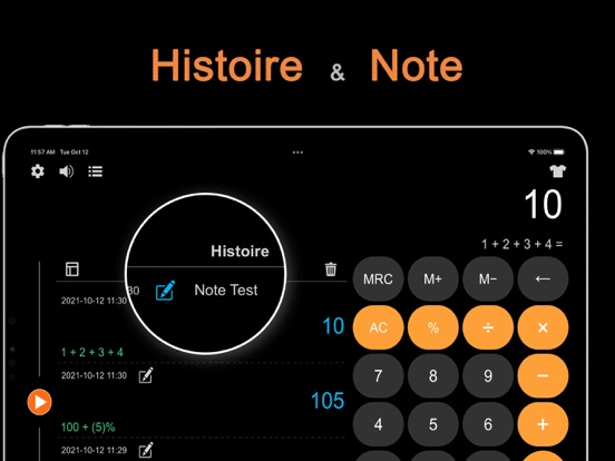 Screenshot #5 pour DayCalc - Calculatrice HD