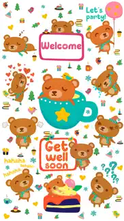 beary lovely emoji and sticker iphone screenshot 1