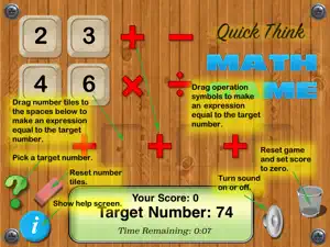 Quick Think Math Game screenshot #3 for iPad