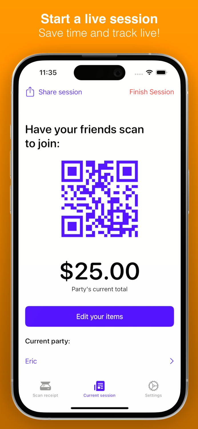 IOU Easily Split Your Tab