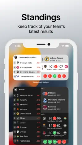 Game screenshot Standings - Basketball Widget hack