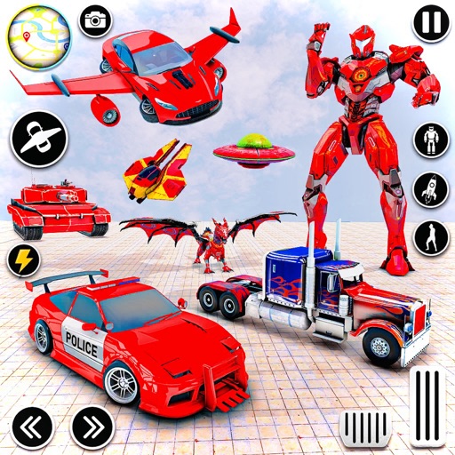 Police Flying Car Robot game icon