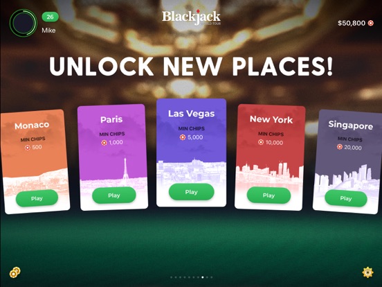 Blackjack iPad app afbeelding 5