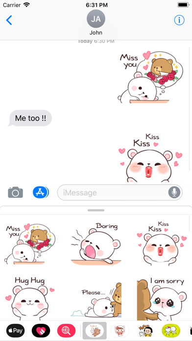 Bear Couple Love Cute Sticker Screenshot