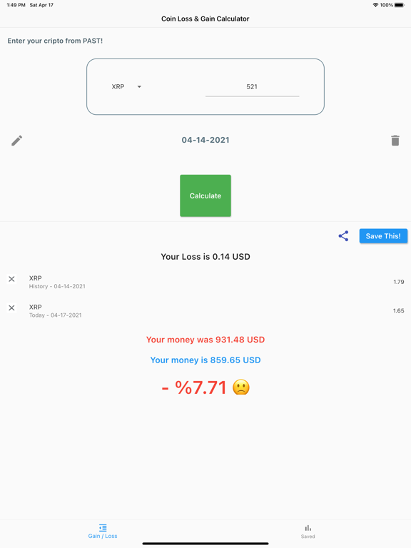 Screenshot #6 pour Calculatrice Crypto