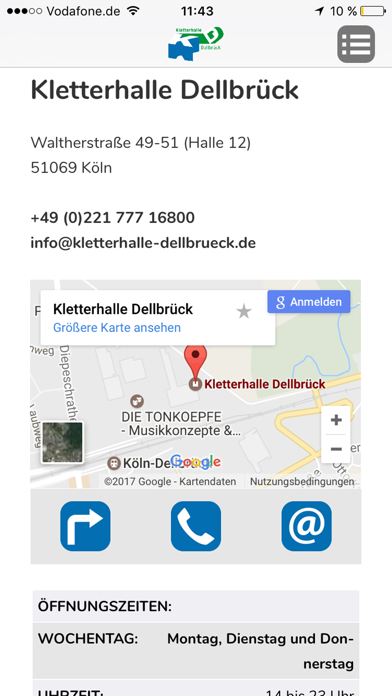 Kletterhalle Dellbrück Screenshot