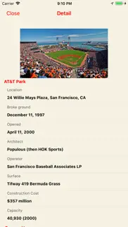 ballparks of baseball iphone screenshot 2