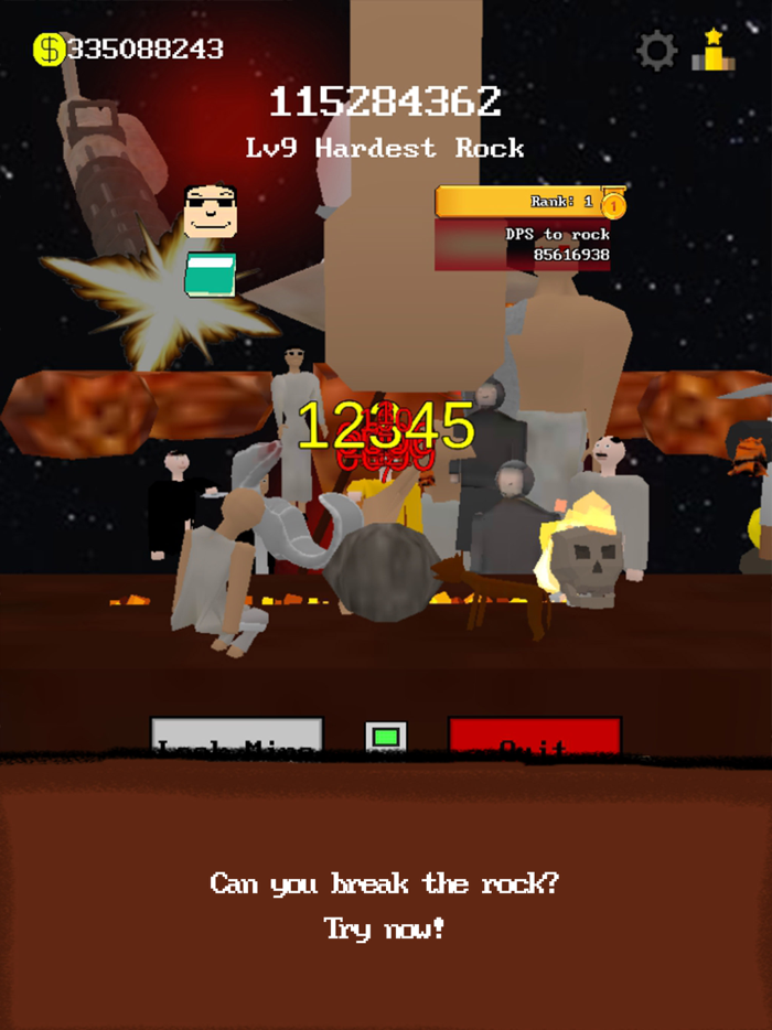 Break The Rock Clicker Game