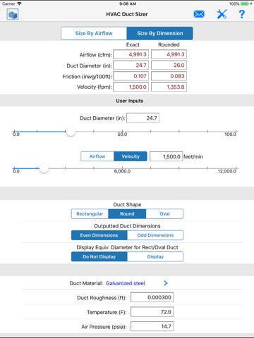 HVAC Duct Sizerのおすすめ画像10