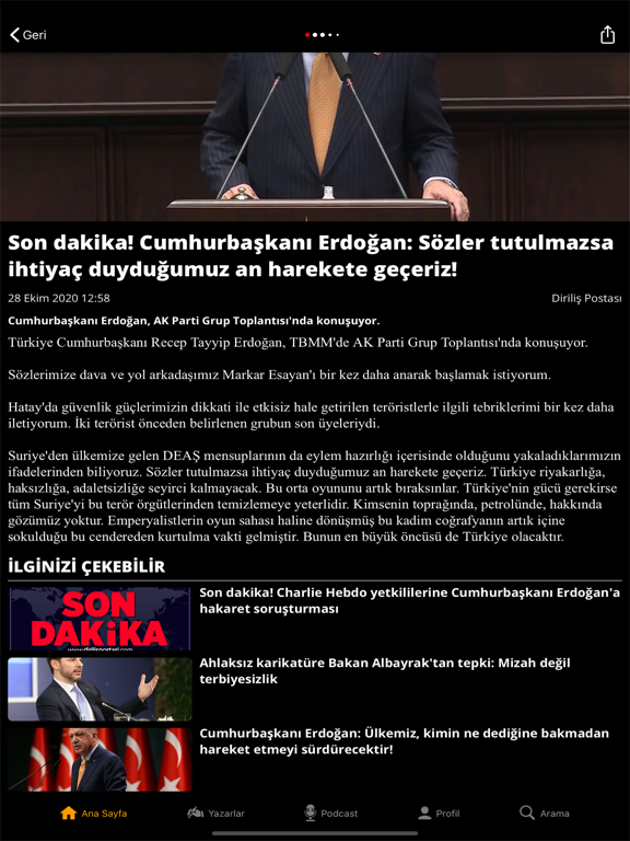 Screenshot #5 pour Diriliş Postası Haberler