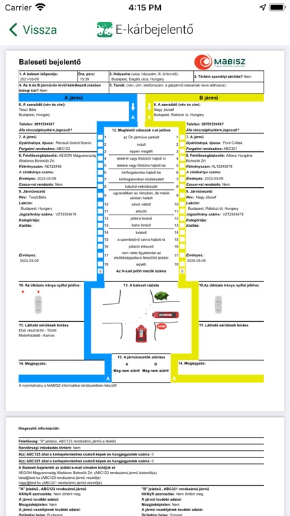 E-kárbejelentő screenshot-5