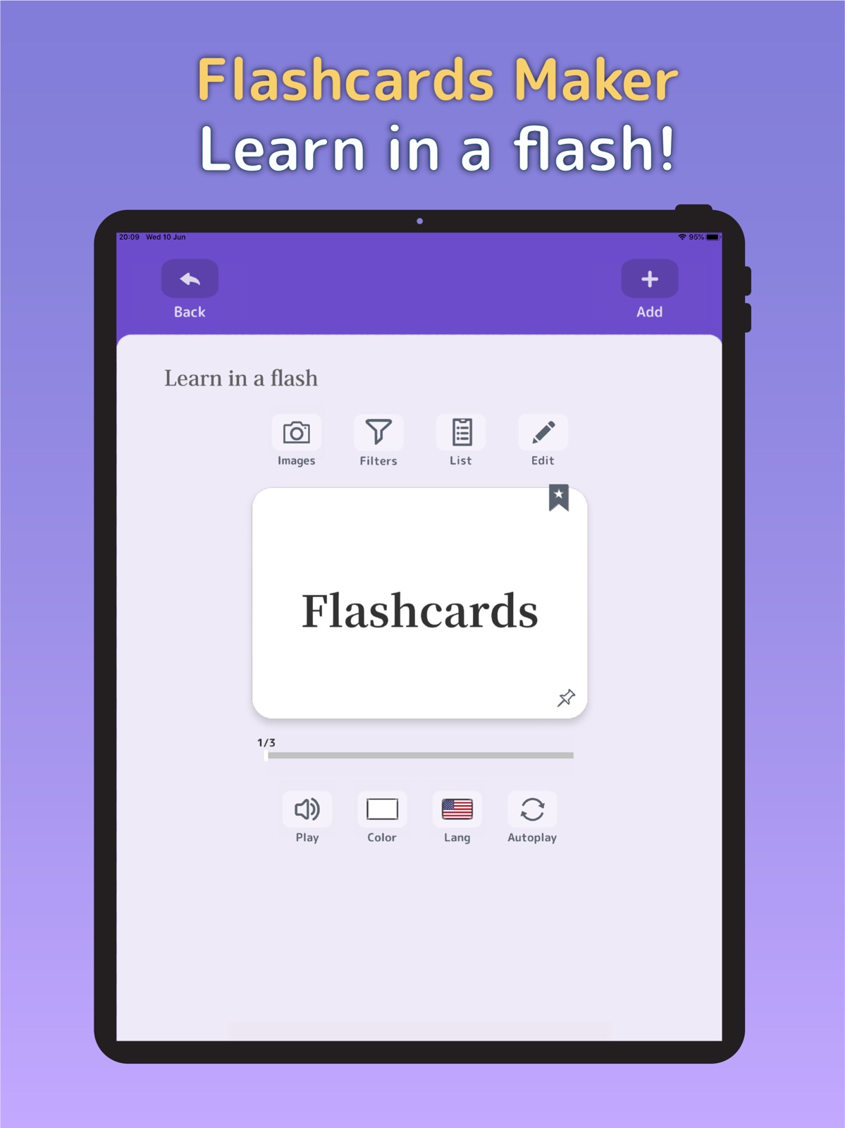 Flashcards Maker ipad screenshot 1