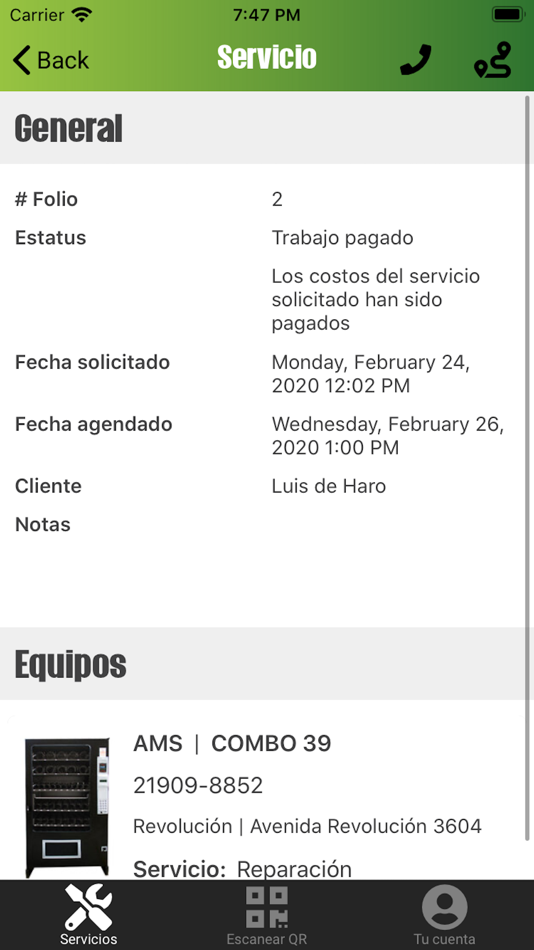 #3. Quick Service Mx Técnico (iOS) By: Expendedores Inteligentes, S.A. De C.V.