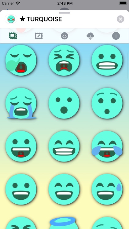 TURQUOISE Emoji • Stickers screenshot-3