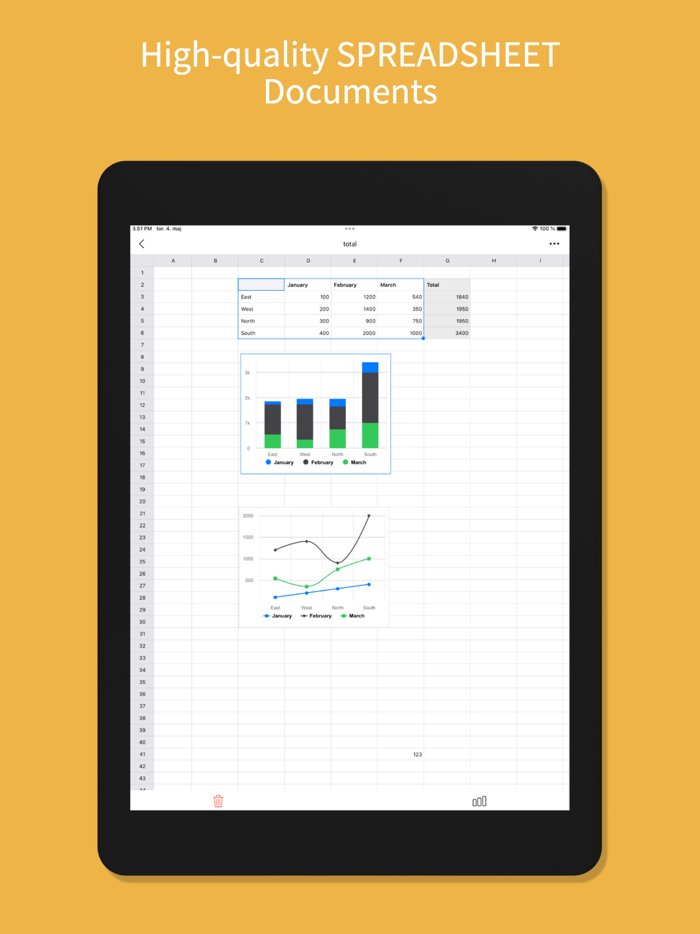 The Spreadsheet App.
