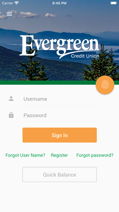 Evergreen Mobile Banking Screenshot