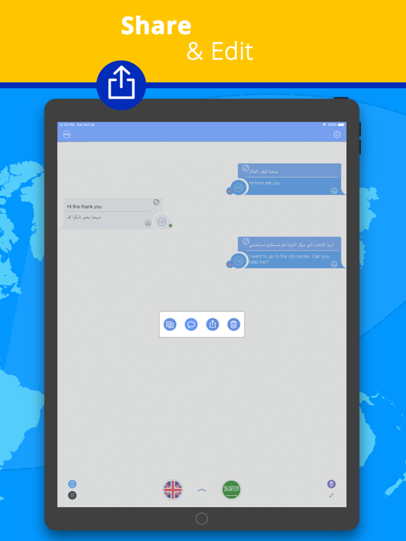 Translate Voice App Translator iPad screenshot 7 - Productivity app